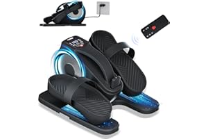 TODO Mini Under Desk Elliptical Machine, Elliptical Pedal Exerciser for Home, Cross Trainer with Remote Control & Non-Slip Pad, 12 Adjustable Speed, Low Impact, Portable