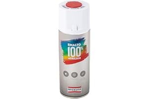 AREXONS | Smalto 100% Acrilico, Smalto Spray Rosso Ferrari 400 ml, Vernice Spray Universale, Smalto Acrilico, Resine di Alta Qualità, Essiccazione Rapida, Bomboletta Spray, Uso Facile
