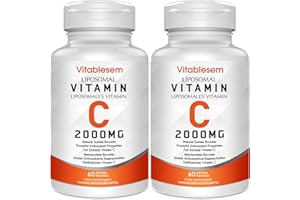 VITABLESEM Liposomale Vitamin C Kapseln 2000 mg (2 Packung)- Hochwirksame, Glutenfreie und AscorbinsäUr - Antioxidans-ErgäNzung zur UnterstüTzung des Immunsystems - Ohne ZusäTze
