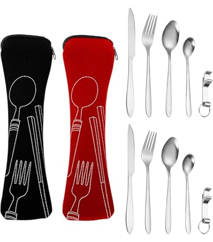 Ensemble De Couverts En Acier Inoxydable Portugais 4 Pièces Avec Boîte