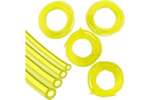 KUFAERBEAM 4 Sizes Strimmer Fuel Pipe,Universal Strimmer PartsFuel Line Hose Tube for Poulan Craftman Outdoor Chainsaws, Lawn Mowers, Snow Blowers, Water Pumps and Small Engines-Yellow
