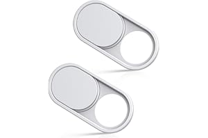 ‎IMLUCKIES imluckies Metall-Webcam-Abdeckung für Laptop, MacBook Pro/Air, iMac, iPad, Tablet, iPhone 8/7/6 Plus, Echo Show/Spot Web-Kamera-Blocker, schützt Ihre Privatsphäre, 2 Stück, weiß