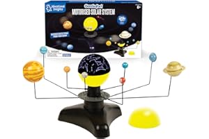Learning Resources GeoSafari Motorized Solar System, Ages 8+, STEM Space Toy for Kids, Planetarium Projector, Rotating Model with Star Dome