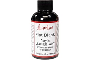 Angelus Leather Paint 4 Oz Flat Black