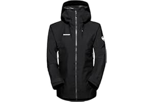 Mammut Crater IV HS Hooded Jacket Women – Damska Kurtka Wodoodporna z Kapturem | Oddychająca i Lekka | Czarna, Rozmiar L