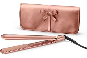 BaByliss Lisseur Rose Gold - Plaques en Céramique, Multi-voltage, Utilisation universelle, Chauffe ultra-rapide en 15 sec, 3 réglages de température jusqu'à 235°C, 2598PE