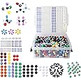 YCWF Molecular Model Kit,974 Pcs Molecular and Atomic Model Kit for Organic and Inorganic Chemistry Learning,Chemistry Structure Kit with Atoms,Bonds & Orbitals for Teacher, Student