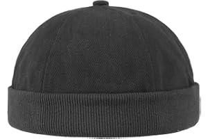 Lipodo Cotton Dockercap Herren | Mütze aus 100% Baumwolle | Docker in Einheitsgröße (54-61 cm) | Cap mit Klettverschluss | Hafenmütze ganzjährig Tragbar