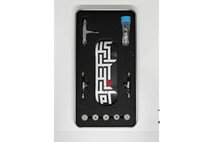 LEEFAI Op3ra Pro Touche complète 34 x 96 mm en bois d'érable 5 plis faite à la main, impression UV, essieux simples et 5 roues à roulement en uréthane, bagues de rechange <3 Édition labyrinthe