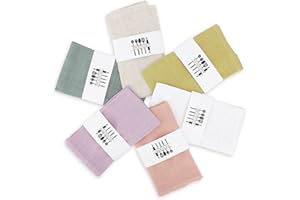 Gohytal Stoffservietten Leinenservietten,6er Set Nachhaltige Leinen Servietten Stoff, Hochwertige Abwaschbare Servietten Tischdekoration,für Küche Familie Party Tabellen Abendessen Cafe Restaurant