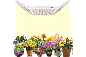 JideTech SPF6000 LED Grow Light 3 types de lumière de croissance à spectre complet 600W, 180 x 180cm Cover avec 1911 LED Sam-sung Dimmable Timer et réserve de temps Veg Bloom Lampe Horticole