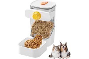 DOKENO Automatyczny dozownik karmy dla zwierząt, karmnik dla kotów, psów, automatyczny dozownik karmy dla zwierząt domowych, dozownik karmy dla królika świnki morskiej szynszyli, 1200 ml (karmić)