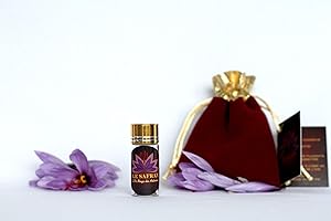 LE SAFRAN L'OR ROUGE DES ARDENNES SAFRAN EN PISTILS FRANCAIS, certifié BIO, 0,25g, 20 à 40 assiettes, Médaille d'argent SIA 2019, Productrice française