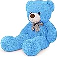 Yeqivo Giant Teddy Bear Big Soft Stuffed Animals Plush Cuddle XXL plush bear (Blue)