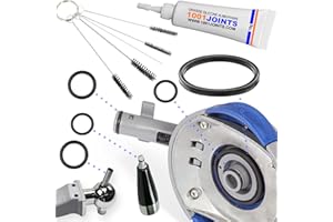 1001JOINTS Kit di 5 guarnizioni di tenuta per PerfeCTDRAFT HD3720 HD3620 HD3610 HD3600 compatibile con beccuccio e rubinetto per birra, kit di pulizia 5 mini spazzola + grasso alimentare