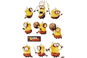 ‎ALLES-MEINE.DE GMBH alles-meine.de GmbH 9 TLG. Set Fensterbilder - Minion - Ich einfach unverbesserlich/Cro - Urwald Urminion - Sticker Fenstersticker Aufkleber - selbstklebend + wiederverwe..