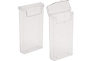 Taymar OD110 2 Stück DIN Lang (DL) Prospekthalter, Prospektbox mit Deckel, Wetterfest