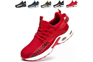 TBNOI Sicherheitsschuhe Herren Leicht Arbeitsschuhe Stahlkappe Damen Sportlich Stahlkappenschuhe rutschfest