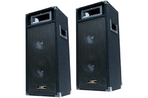 E-Lektron 2X 500W DJ Party Lautsprecher Boxen Paar - doppel 8" Bass PW220