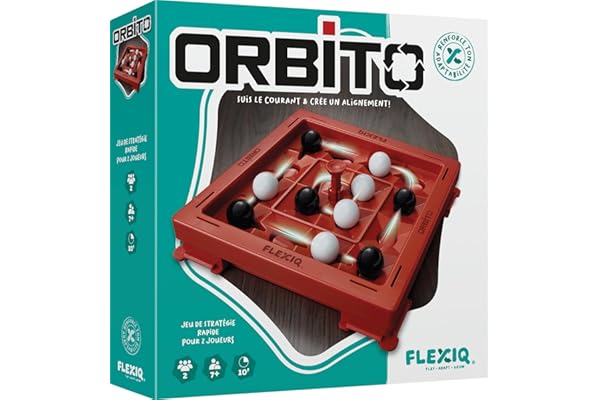 Asmodee FlexiQ Orbito - Jeux de société - Jeux de stratégie - Jeux de réflexion - Jeu Familial à partir de 7 Ans - 2 Joueurs - Version française