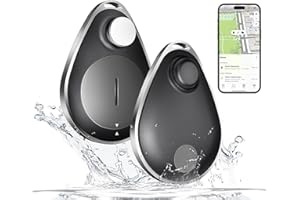 ZONSITON GPS Tracker for Kids Dog Keys Hidden Anti-Removal GPS Tracker with Safety Pins Works with Apple Find My (iOS only) IP67 Waterproof Suitable for Children, Elderly, Pets, Backpack, Luggage (A)