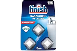‎FINISH Finish Maschinenpfleger Tabs – Spülmaschinentabs gegen Schmutz und Fett im Inneren der Spülmaschine – 1 x 3 Geschirrspülreiniger Tabs