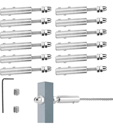 Primo Steel Tenditore Per Fune In Acciaio Inox V4A – Da M4 A M10 – Occhiello/gancio – Carico Di Rottura 3000 Kg - 3