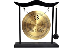 FENGSHUISALE Zen-Desktop-Gong nach Feng Shui, aus Messing, H1303