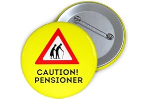 FELBRIDGE STUDIO Retirement Leaving Badge Gifts - for Men Women Colleagues - Funny - Goodbye Tension Hello Pension- Sorry Your Leaving - Decorations Good Luck Pensioner-59mm