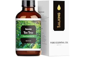 SALKING Tea Tree Essential Oils 120ml, 100% Pure Natural Essential Oil, Therapeutic Grade Aromatherapy Oil for Skin Care,Fragrance Oils for Diffuser, Humidifier, Anti-Bug Bites,Gifts for Women