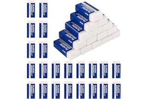 DASYUSUO 40 gomme da cancellare in plastica morbida 2B, per scuola, casa, ufficio, schizzi, dipinti, belle arti (4 x 2 x 1 cm)