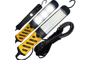 ‎RETOO Retoo Arbeitsleuchte Handleuchte 1600 Lumen Werkstattlampe Handlampe Inspektionsleuchte Werkstattlampe Baulampe Leuchtmittel 8m Netzkabel Lampenkabel Schalter EU-Stecker