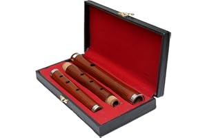 NORTH EDGE Irish D Flute Key Tin Whistle Traditional Blowing Instrument 3 Parts 23" and 4 Parts 26" Student Level Professional Rosewood Flutes With Tuning Slides