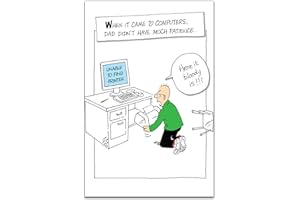 EMOTIONAL RESCUE Funny Fathers Day Card Unable to Find Printer,