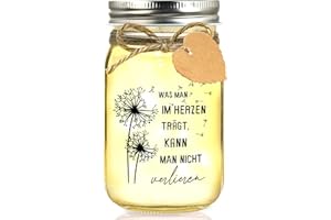 Hiipeefeel Trauergeschenk für Hinterbliebene, LED Flaschenlicht Trauerlicht Grab Deko, Gedenkgeschenk, Beileidsgeschenke, Kondolenz Verstorbene, Trost Geschenke für Verstorbene Lieblingsmensch