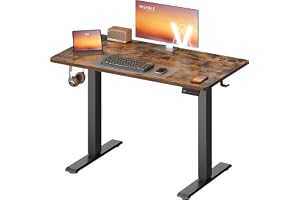 VASAGLE Höjdjusterbart elektriskt skrivbord, stående, bord, påminnelse om stillasittande livsstil, minnesfunktion med 4 höjde
