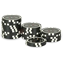 Rouleau Di 25 Gettoni Poker Ultimate - Valore 5000, Colore Rosa, Con Inserti In Metallo - Foto 3