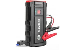 BOTEAIFIU Avviatore Emergenza per Auto Booster Avviamento Portatile 3000A 12V per Motori Benzina fino a 8.0L e Diesel fino a 6.5L Starter Batteria Auto con LED, USB-C