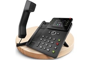 Telefon schnurgebunden mit Anrufbeantworter & Farbdisplay - Exzellente Freisprechfunktion - für Router (TAE/FON) mit Schnur. GEQUDIO GA-3 Festnetztelefon inkl. deutsche Anleitung [Europäische Version]