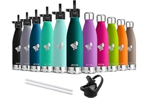 ‎AORIN AORIN Vakuum-Isolierte Trinkflasche - 350ml/500ml/750ml - Wasserflasche BPA-Frei,24 H Kühlen & 12 H Warmhalten, Ideale Thermosflasche für Kinder, Schule, Sport, Outdoor, Fahrrad, Fitness