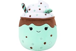 Squishmallows Original 7.5-Inch Monique the Mint Chocolate Chip Milkshake | Collectable Cute Plush Toy, Cuddly Toys for Children, Soft Toys, Cute Teddies Suitable for Girls and Boys Ages 3+