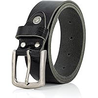 Lindenmann Ceinture Homme En Cuir De Buffle, 40 Mm Large Et 3,8 Mm Fort