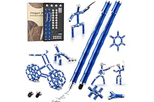Tigerhu Fidget Pen, Magnetstift Kugelschreiber Personalisierte Geschenke für Männer, Lustige Magnet Stift Geburtstagsgeschenk für Anti Stress Spielzeug für Teenager Kinder Vatertagsgeschenk-Blau