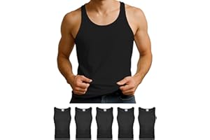 ALPIDEX Pacco da 5 Canotte da Uomo 100% Cotone Canotta Palestra Magliette Intime Canottiere