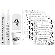 6 Stück Kerzen Tattoo Weihnachten,Kerzen Tattoofolie,Weihnachts Kerzentattoos,Kerzen