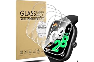 Diruite 4 Piezas Cristal Templado para Xiaomi Redmi Watch 4 Protector Pantalla,HD Anti-Raspado Vidrio Templado Protector Reloj para Xiaomi Redmi Watch 4 Protector