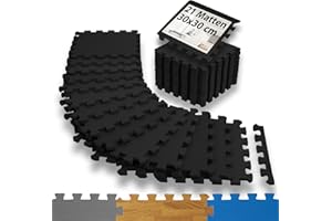 ‎ALPIDEX ALPIDEX 1,95 m² Bodenschutzmatte 21 Stück 30x30x1 cm Schutzmatten Set Sportmatte Gymnastikmatte Sportgeräte Matte Fitnessmatte Turnmatte Unterlegmatte Bodenmatte Trainingsmatte Gummimatte