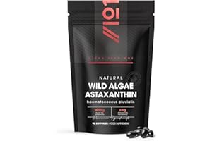 Wild-Algae Astaxanthin 160mg - High Strength Providing 8mg Astaxanthin Antioxidant - 90 Softgels - Resealable and Recyclable Pouch by Alpha01