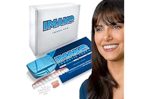 Imako Premium Cosmetic Uppers - 1 Pack - Small, Bleached White - DIY Smile Makeover - Made in USA