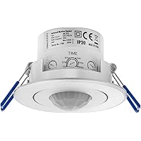 deleyCON Infrarot Decken-Bewegungsmelder - Innenbereich - Reichweite 8m bei 360° - einstellbare Umgebungshelligkeit…